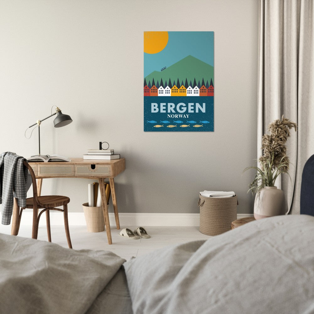 Bergen - Norway (Premium Poster)